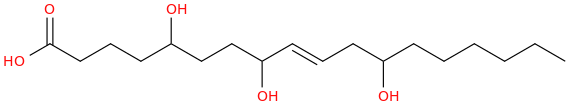 5,8,12 trihydroxy 9 octadecenoic acid